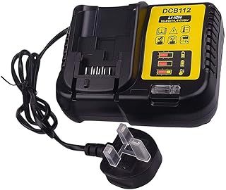 MANUFER DEC802 2A Fast Charger Replacement for Dewalt 12V-18V Lithium-ion Battery Charger Replacement for Dewalt Battery DCB101 DCB107 DCB112 DCB105 DCB115 DCB184 DCB200 DCB203