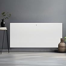 2000W White Electric Radiator Heaters for Home, Bathroom Safe Electric Heater Setback Timer Lot 20 & Advanced Thermostat Control Wall Mounted or Floor Standing Low Energy Panel Heater