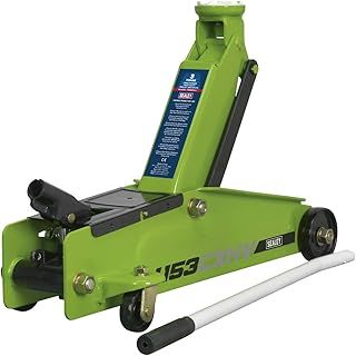 Sealey 1153Cxhv Trolley Jack 3Tonne Long Chassis Heavy-Duty Hi-Vis