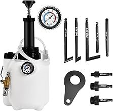 CHANG QI Transmission Fluid Pump(3L), Oil Filling Filler System Fluid Transfer Pump Tool with 8 Aluminum Alloy AdaptersTransmission Fluid Extractor