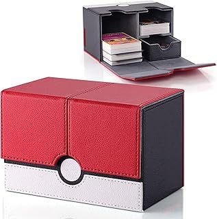 EPHOSHI MTG Deck Box - Card Storage Box with Magnetic Lid, Fits 380+ Cards, 2 Dividers, for YGO, TCG, PTCG