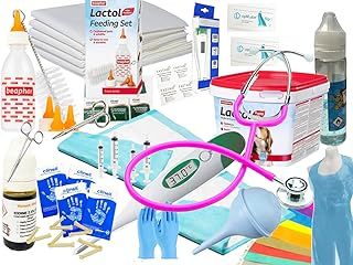 Complete Deluxe Whelping Puppy Kit, Aspirator, Lactol Puppy Milk & Bottle, Whelping Guides, Cord Clamps etc Full Kit
