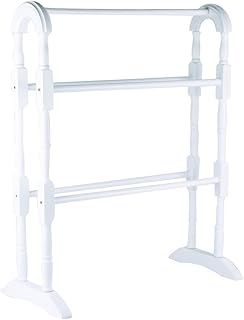 Apollo Towel Rail, Wood, White, 78cm X 63cm X 30cm