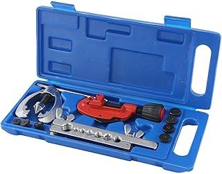 KATSU Imperial Copper AC Brake Double Flaring 10Pcs Tool Kit for Copper, Aluminium, Soft Steel + Tube Cutter + Extra Adapters