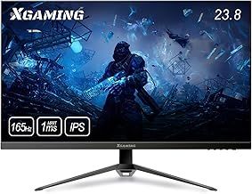 23.8 Inch Gaming Monitor, 144Hz 165Hz, 1ms MPRT, IPS sRGB 100%, DCI-P3 91% Color Gamut, AMD FreeSync Premium, HDR, Ultrathin Bezel, HDMI 1.4/DP 1.2, LED Linght, Eye Care Computer Monitor