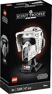 LEGO 75305 Star Wars Scout Trooper Helmet Building Set for Adults, Collectible Gift Model