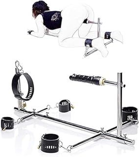 Kunbang Sex Machain Heavy Duty Bondage Bar BDSM Tie Set Toture Rack Stainless Steel Spreader Bar Rack Frame Handcuffs Ankle Collar Dildo BDSM Restraint Sex Furniture