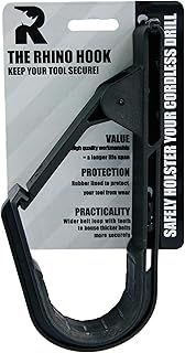 The Rhino Hook ™ Universal Tool Belt and Cordless Drill/Impact Wrench Holder Tool Holster Alternative to Pouch (With Clip)