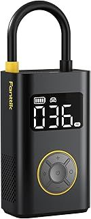 Fanttik X9 Pro Portable Tire Inflator for Compact Car, 27s Fast Inflate Electric Bike Pump with Digital Tire Pressure Gauge, 150PSI Air Compressor for Electric Bikes, Compact Car, Ball
