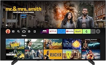Finlux MU24F 55 inch, 4K HDR Fire TV, Freeview Play, Netflix, YouTube, Prime Video, Disney+, Now TV, TNT Sports, Alexa, Dolby Atmos, Dolby Vision, DTS Virtual X, DTS HD, Motion Flow, Micro Dimming