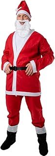 Wicked Costumes Adult 6 Piece Santa Claus Fancy Dress Costume - One Size