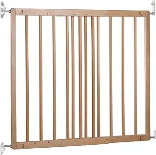 BabyDan MultiDan Wood, FSC Certified Beechwood, Fits 60.5-102 cm, Wall-Mounted Stair Gate/Baby Gate/Safety Gate/Pet Gate, Quick-Release, Made in Denmark