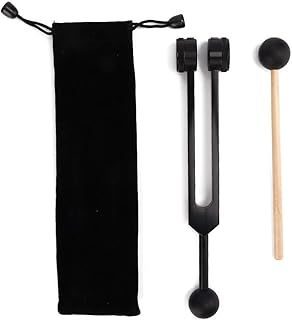 Tuning Forks Set, OM 136.1Hz Frequency Tuning Fork with Hammer and Bag, Heart Chakra Tuning Energy Fork for Sound Healing, Meditation, Immune System and Circulatio, Healing Musical Instrument
