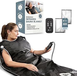 Sauna Blanket for Detoxification - Portable Far Infrared Sauna for Home Detox Calm Your Body and Mind Large Black