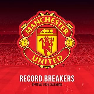 2025 Calendar Manchester United FC Legends Month to View Square Football Calendar Official Product