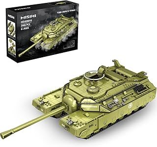 MISINI Panlos 628010 T28 Heavy Tank Building Kit, WWII Military Building Blocks Set, 2986 Piece Large MOC Model Kit for Adults, Construction Toy Gifts for Military Fans