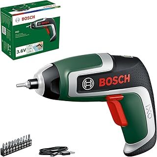 Bosch Compact Cordless Screwdriver IXO (7th Generation; 3.6V; 2.0Ah; 5.5Nm; with Micro-USB Cable; Compatible with IXO-Collection Attachments; Screws up to 190 Screws)