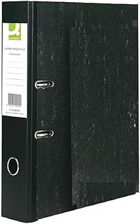 Q-Connect Lever Arch File Foolscap Black (Pack of 10)