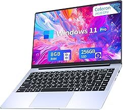 Laptop Computer 8GB RAM 512GB SSD, Laptop Celeron J4125 Processor, Notebook 14.1 inch IPS FHD Screen, Win11 Pro, Convertible 180° Laptop, Bluetooth 5.0, USB3.0, Mini HDMI