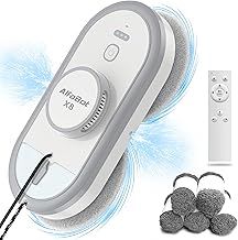 AlfaBot X8 Window Cleaning Robot with Dual Water Spray, Robot Window Cleaner with Double-Side Water Spray and Voice Assitant, Smart Window Vacuum for Interior/Exterior Highrise Windows