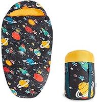 Silentnight Kids Sleeping Bag - Girls Boys 3 Season Mummy Sleeping Bag Ideal for Spring and Summer with Soft Touch Warm Cosy Fabric and Fibres - Machine Washable - 165 x 82cm