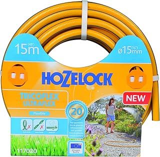 Hozelock Tricoflex 117020 garden hose Ultraflex, yellow