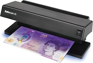 45 UV Counterfeit Money Detector that Checks Banknotes, Credit Cards and Id'S - UV Money Checker for New Notes - Fake Money Note Checker with UV Light - UV Light Money Checker Machine