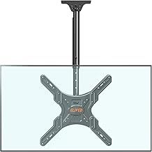 ELIVED Ceiling TV Bracket Height Adjustable for Most 24-65 Inch LED, LCD, OLED Flat/Curved TVs with Max VESA 400x400mm up to 45KG, Tilt Swivel Ceiling Wall Bracket, Full Motion TV Wall Mount EV3015