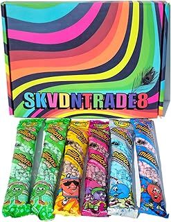 Millions Sweets Gift Box Hamper Includes 6 Tubes Packs of Millions, Strawberry, Bubblegum, Cola, 2xApple,Blackcurrant/Raspberry,Suitable for Vegans & Vegetarians,christmas the pack of 6