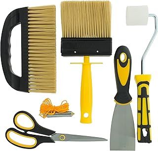 10321 Task Partner Wallpaper Kit with Paste Smoothing Brush and Tools for Wall Paper Hanging 6 Piece Pack Set