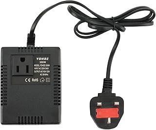 ROBMNE 300W Voltage Converter 220V to 110V Transformer Transformer Voltage Converter Travel Adapter UK Plug