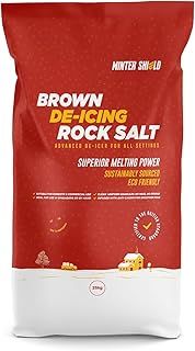 25kg Brown De-Icing Salt, Grit for ice, Snow, Melting Packaging May Vary