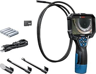 Bosch Professional Inspection Camera GIC 12V-5-27 C (Cable Length: 150 cm, Orientation Function AutoUp, high Resolution Display: 5’’ Screen, 1280x720 px, in Carton Box)