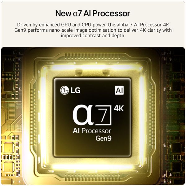 LG NANO 4K UHD AI NU80 50-inch 4K Smart TV - 50NU800B6LC (α7 AI Processor 4K Gen9, 60Hz, HDR10, FILMMAKER MODE™, Google Cast, Apple AirPlay 2) [Model year 2026]