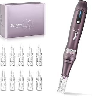 Dr Pen A10, TopDirect Microneedling Pen Professional, Wireless Derma Pen with 10pcs 12 PIN 36PIN Replacement Cartridges, Wrinkle Scar Stretch Marks Hair Loss Treat, 0-2.5mm Adjustable, 5 Speed Levels