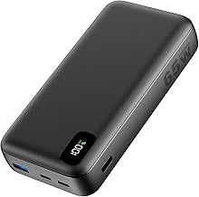 A ADDTOP 65W Laptop Portable Charger, 20000mAh Power Bank Fast Charging with PD 3.0 QC 4.0 USB C Input & Output, Battery Pack for iPhone 16/15/14/13, Samsung Galaxy, Dell, iPad