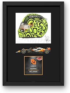 Lando Norris (Car) 2025 Framed Display Gift with Reproduced Digital Signature