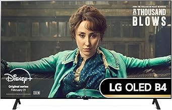 LG OLED77B46LA 77-Inch 4K UHD Smart TV, (α8 AI Processor, Dolby Atmos, Freeview Play and Amazon Alexa, 120Hz), Black [Model 2024]