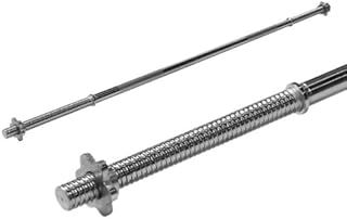 Hardcastle 4ft Solid Steel 1" Barbell Weight Bar