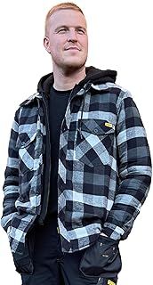 Dewalt Hemlock Quilted Lumberjact Shirt Jacket Full Zip and Buttons