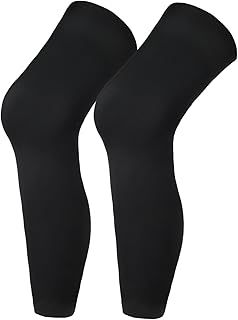 Compression Leg Sleeve, Basketball Leg Sleeve Full Length Sports Cycling Leg Sleeves Knee Brace Undersleeve for Men Women, Knee, Thigh, Calf, Running