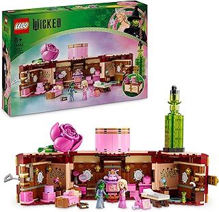 LEGO Wicked Glinda & Elphaba's Dormitory Set, Building Toy for 8 Plus Year Old Girls & Boys, with 2 Mini-Dolls for Imaginative Play, Gift for Kids Who Love Doll’s Houses, and Fans of the Movie 75683