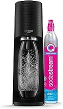 SodaStream - Terra Sparkling Water Maker, Quick Connect CO2 System, Includes 60L Gas Cylinder, BPA-Free 1L Bottle, Eco-Friendly & Reduces Plastic Waste, Black