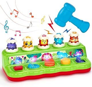 hahaland Pop up Toys 1 Year Olds Girls Boys w/ Hammers- Montessori Toddlers Toys Baby Toys 12 Months Early Development & Activity Toys Birthday Gifts Toys Age 1 2 3 4 Year Old Boys Girls (35235M)