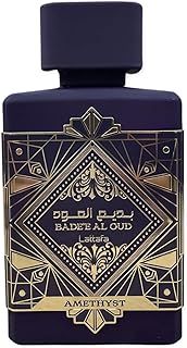 Badee Al Oud Amethyst Unisex For men and Women Eau De parfum 100ml - Fresh Fruity, Floral And Woody Frangrance - Sleek Bottle With Spray Nozzle