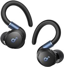 soundcore Sport X20 by Anker, True-Wireless Workout Earbuds, Rotatable and Extendable Ear Hooks, Noise Cancelling, Deep Bass, IP68 Waterproof, Sweatproof, Dustproof, 48H Play, Sport Earbuds for Gym