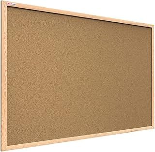 ALLboards Cork Board with Wooden Frame 150x100cm(1500x1000mm), Corkboard Bulletin Board Notice Board