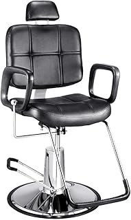 Panana Barber Chair Salon Chair Simple Reclining Hydraulic Pump Barber Chair Adjustable Hairdressing Chair Hair Cut chair (Style8838)