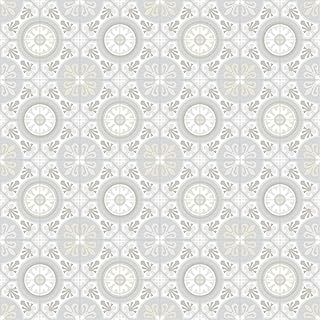 VINYL FLOORING UK White Grey Designer Non-Slip Vinyl Flooring Roll For LivingRoom, Kitchen, DiningRoom, 2.0mm Cushion Backed Vinyl Sheet, Waterproof Lino Flooring-2m(6'7") X 1m(3'3")-2m²