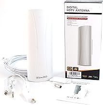 NEW FULL HD Freeview Amplified Digital TV Aerial Antenna For Outdoor & Indoor use (10 METERS LONG CABLE) 4K 1080P HD/VHF/UHF Channels For Built-in Tuner Home Television & Set Top Boxes EASY FIT 25dB